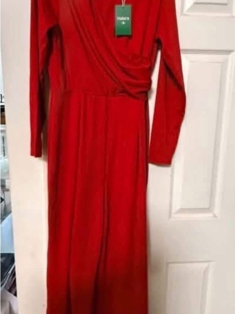HALARA Red Long-Sleeve Jumpsuit Pantsuit